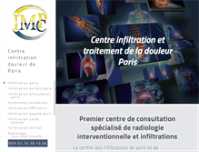 Tablet Screenshot of infiltration-douleur.com